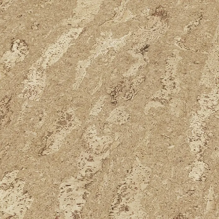 Granorte Korkboden Naturtrend - Wild Sand, 910 x 300 x 9,5 mm - Helles braunes Korkmaterial mit natürlicher, variierter Textur.