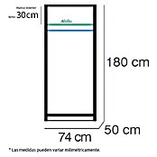 Muebles Pitarch Tibet Armario de puertas correderas (L x An x Al: 50 x 74 x 180 cm, Blanco) | BAUHAUS