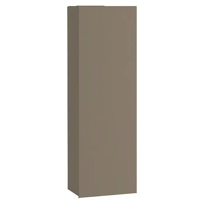 Armario colgante de baño Universal - L x An x Al: 25 x 25 x 110 cm, Moka - Armario rectangular alto de color marrón grisáceo.