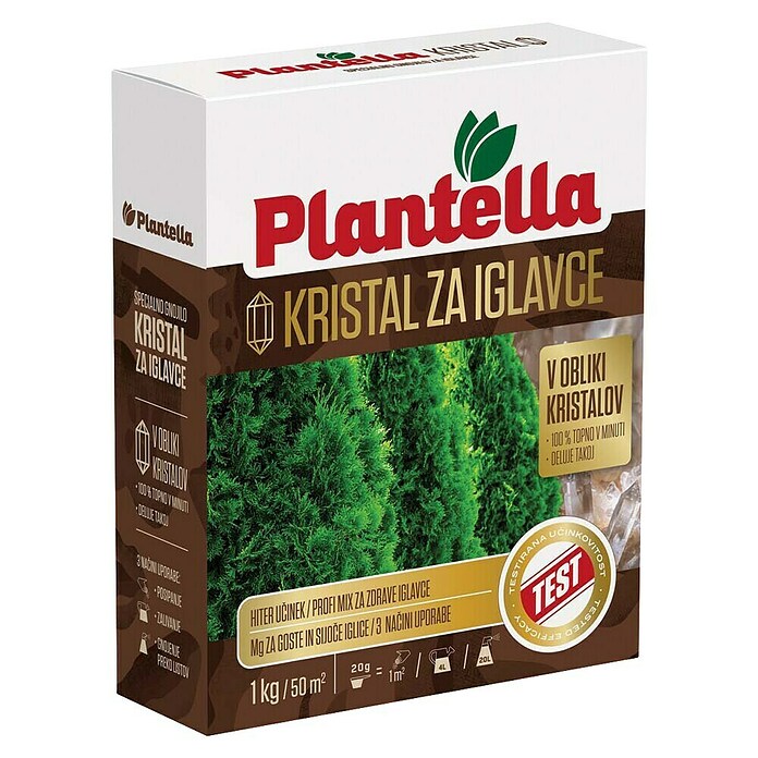Plantella Gnojilo za jelke in iglavce Kristal  (3 meseci - 6 meseci, 1 kg, 10 kos) | 7514 - Gartendünger mineralisch | IAHC - Dünger | IAH - Dünger / Pflanzenschutz | IA - Gartenhartware | I - Stadtgarten | BAUHAUS