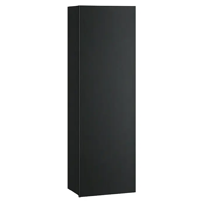 Armario colgante de baño Universal - L x An x Al: 25 x 25 x 110 cm, Negro - Mueble alto rectangular gris oscuro.