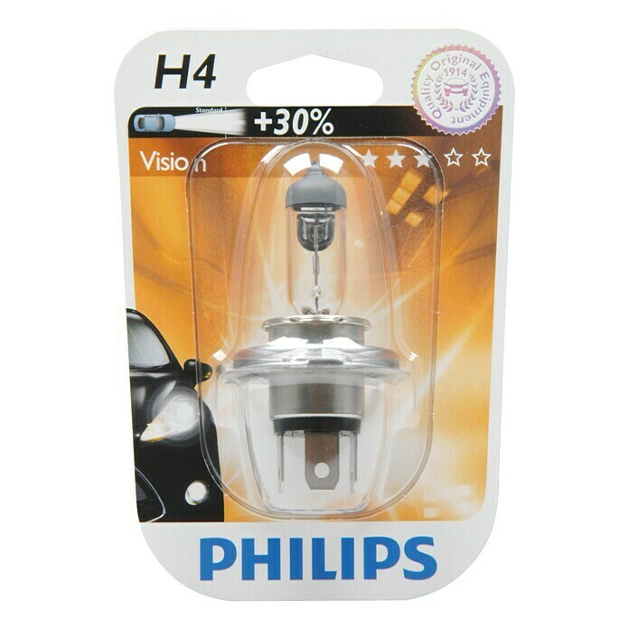 Philips Vision Koplampen H4 (H4, 1 stk.)
