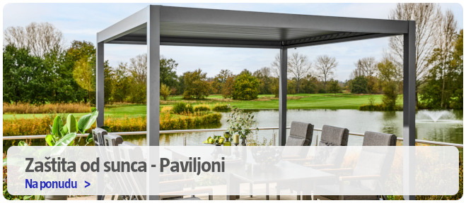 Paviljon s lounge namještajem