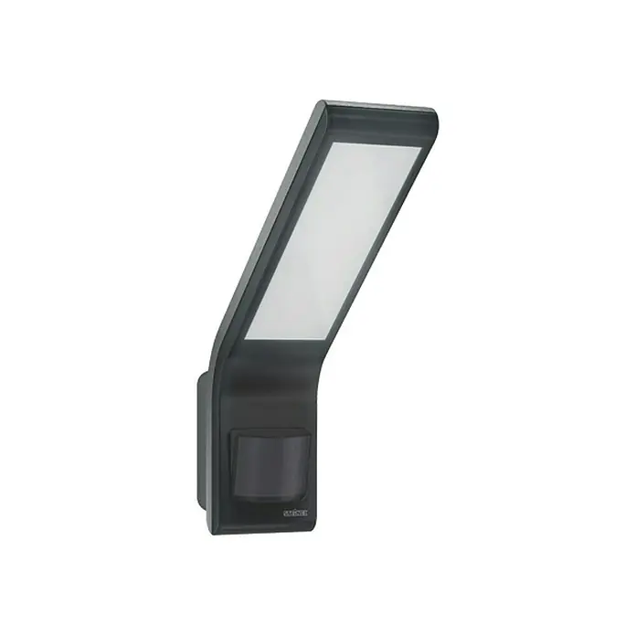 Steinel LED-Sensor-Strahler XLED home Slim S anthrazit - 7,2 W, L x B x H: 201 x 66 x 241 mm, Anthrazit, IP44 - Moderne LED-Außenwandleuchte in Anthrazit mit Bewegungsmelder für eine stilvolle und energieeffiziente Beleuchtung im Außenbereich.