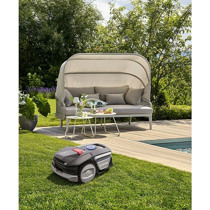 Sunfun Solo Rope Lounge kavč  (Š x G x V: 187 x 114 x 81,5 cm, Aluminij, Olefin, Siva) | 8303 - Loungeset | ICAE - Sommermöbel Loungemöbel | ICA - Sommermöbel | IC - Freizeit im Garten | I - Stadtgarten | BAUHAUS