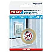 Tesa Montageband (Geeignet für: Glas, Belastbarkeit: 20 kg/m, 1,5 m x 19 mm)