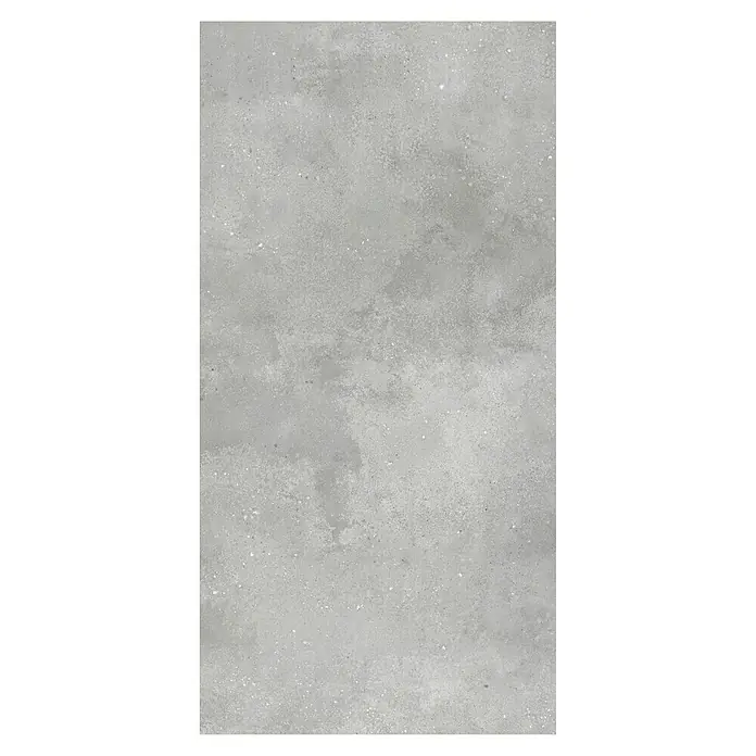 Revêt Wandpaneel SPC Wall - 1.200 x 600 mm, Beton Grau - Hellgraue, melierte Betontextur mit feinen Sprenkeln, ideal als vielseitige Oberfläche.