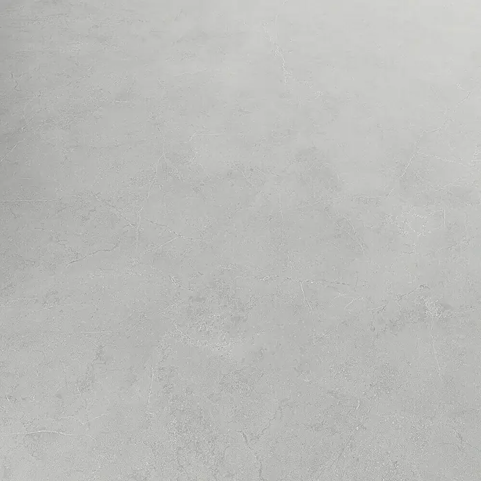 Revêt Wandpaneel SPC Wall - 600 x 300 mm, Grau - Hellgraue Fliese in Steinoptik mit dezenter Maserung und gesprenkelter Textur.