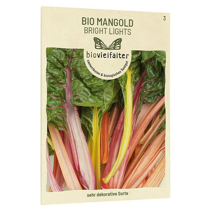 samenmaier Gemüsesamen Bio Mangold Bright Lights (Beta vulgaris convar. cicla, Erntezeit: Juli) | BAUHAUS
