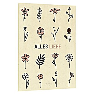 samenmaier Blumensamenmischung - und Kräutermischung Grußkarte (Alles Liebe, Ein- und mehrjährige Arten)