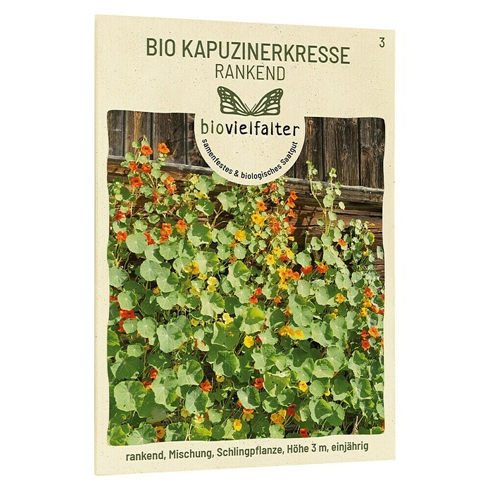 samenmaier Kapuzinerkresse Bio rankend (Tropaeolum majus, Juli) | BAUHAUS