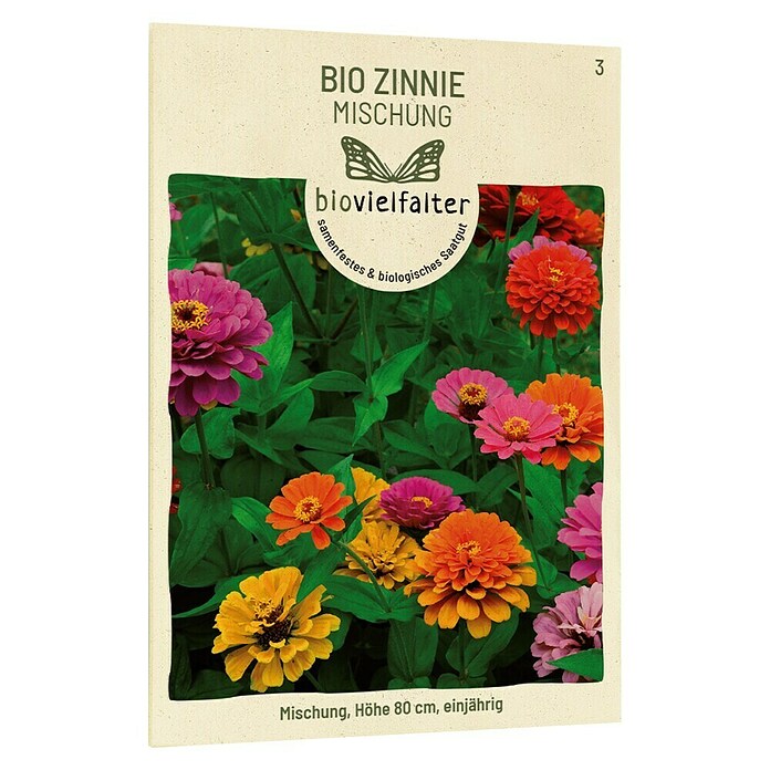 Blumensamenmischung Bio Zinnie Mischung (Zinnia elegans, Mehrfarbig) | BAUHAUS