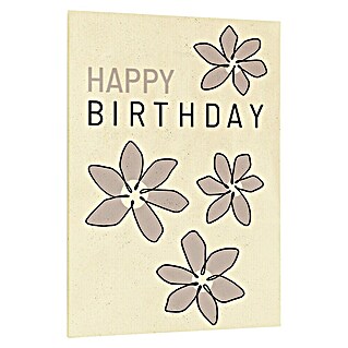 samenmaier Blumensamenmischung - und Kräutermischung Grußkarte (Happy Birthday, Ein- und mehrjährige Arten)