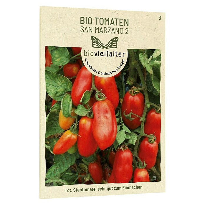 samenmaier Gemüsesamen Bio Tomate San Marzano 2 (Solanum lycopersicum, Erntezeit: Juli) | BAUHAUS