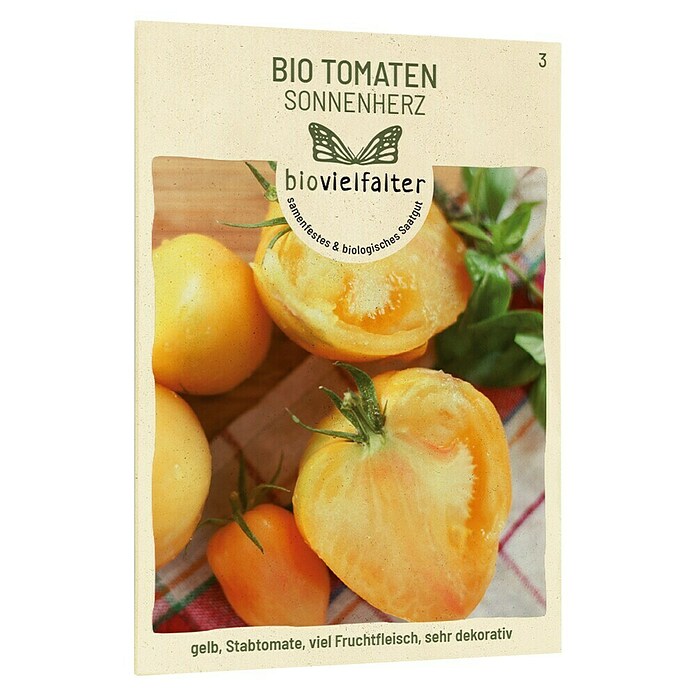 samenmaier Gemüsesamen Bio Tomate Sonnenherz (Bezeichnung Solanum lycopersicum, Erntezeit: Juli) | BAUHAUS