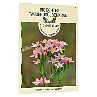 samenmaier Wildblumensamen Bio Echtes Tausendgüldenkraut (Botanische Bezeichnung: Centaurium erythrea, 10 cm - 40 cm)