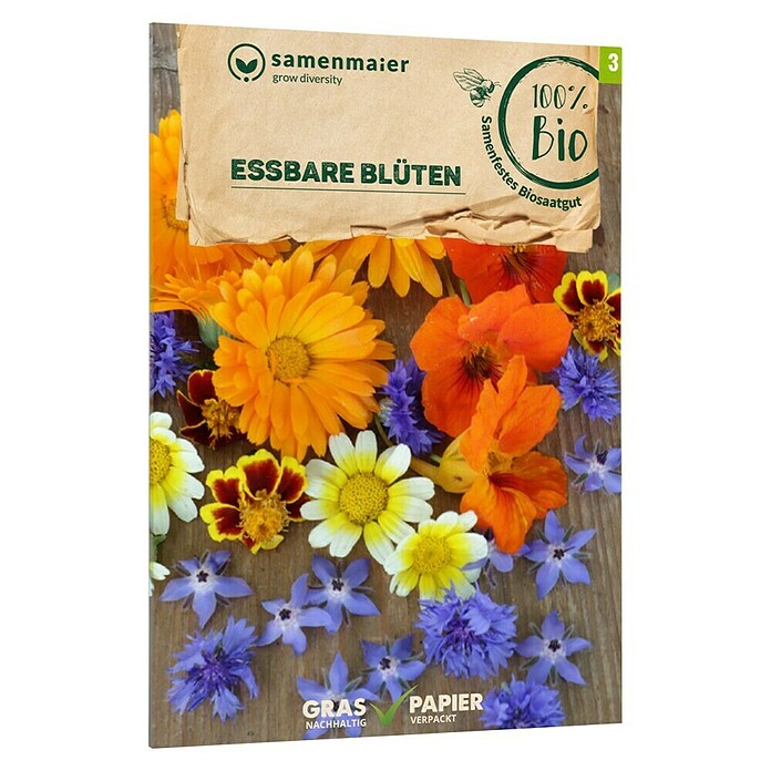 samenmaier Blumensamenmischung Bio Essbare Blüten (Lebensdauer Pflanzen: Einjährig, Essbar) | BAUHAUS