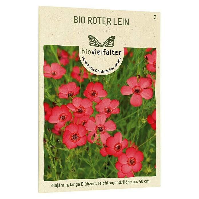 samenmaier Wildblumensamen Bio Roter Lein (Lebensdauer Pflanzen: Einjährig, 0,5 g) | BAUHAUS