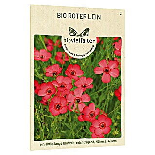 samenmaier Wildblumensamen Bio Roter Lein (Lebensdauer Pflanzen: Einjährig, 0,5 g)