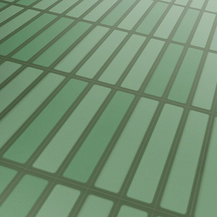 Revêt Wandpaneel SPC Wall Butcherblock (1 200 x 600 mm, Butcherblock Green High Gloss, Hochglänzend) | BAUHAUS