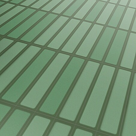 Revêt Wandpaneel SPC Wall Butcherblock (1 200 x 600 mm, Butcherblock Green High Gloss, Hochglänzend)