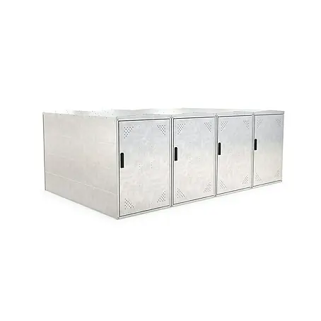WSM  Fahrradgarage BikeBox 1 Basic Giebeldach 4er Set