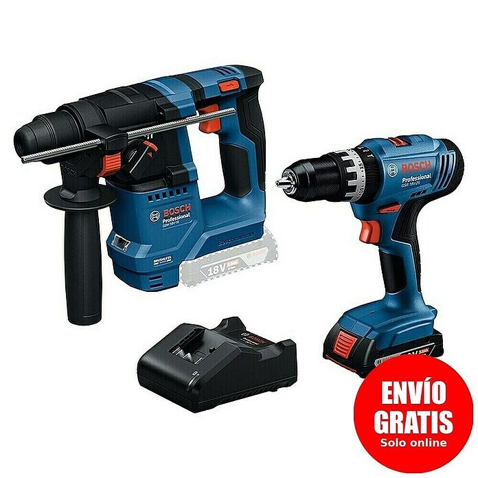 Bosch Professional AMPShare 18V Juego de máquinas (18 V, 1 batería, 2 Ah, 4 pzs.) | BAUHAUS