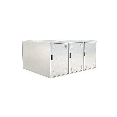 WSM  Fahrradgarage BikeBox 1 Basic Giebeldach 3er Set