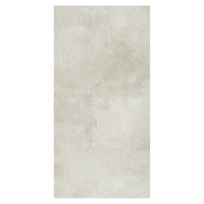 Revêt Wandpaneel SPC Wall - 1.200 x 600 mm, Beige - Hellgraue Steinflächenstruktur mit subtiler Textur und natürlichen Sprenkeln.