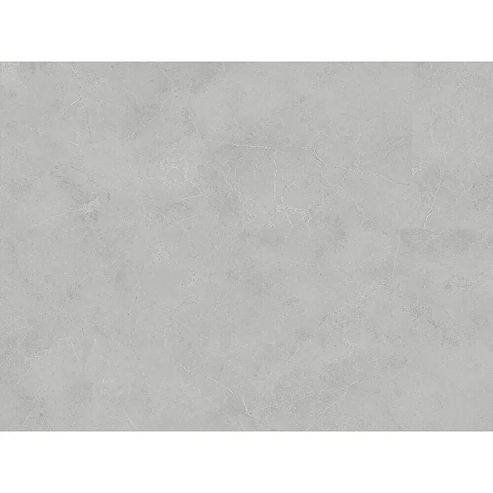 Revêt Wandpaneel SPC Wall - 600 x 300 mm, Grau - Hellgraue Fliese in Steinoptik mit feiner Maserung und texturierter Oberfläche.