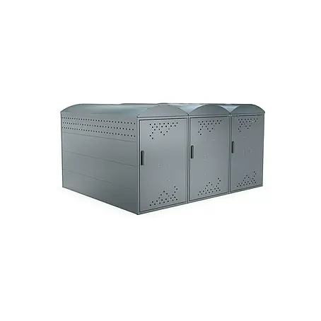 WSM  Fahrradgarage BikeBox 1 Bogendach 3er Set