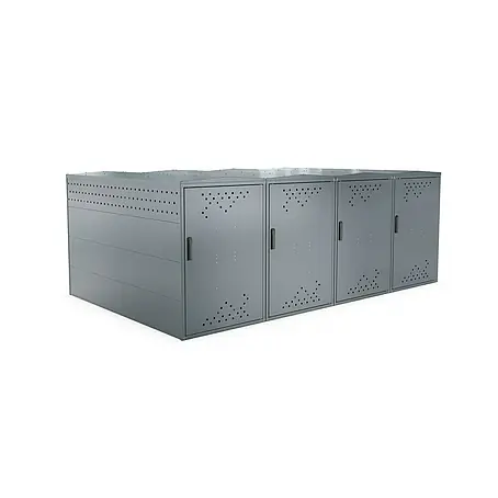 WSM  Fahrradgarage BikeBox 1 Giebeldach 4er Set