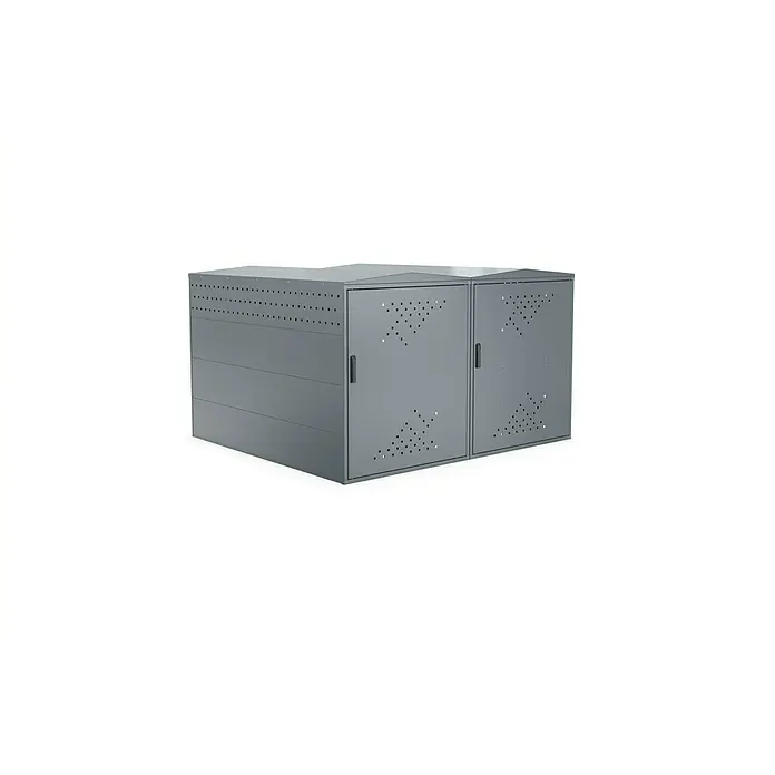 WSM Fahrradgarage BikeBox 1 XL Giebeldach 2er Set - Anthrazit