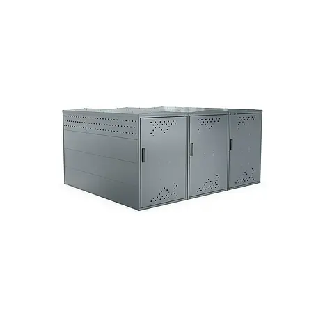 WSM  Fahrradgarage BikeBox 1 Giebeldach 3er Set