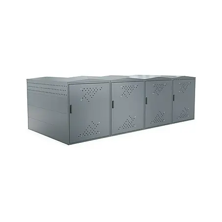 WSM  Fahrradgarage BikeBox 1 XL Giebeldach 4er Set