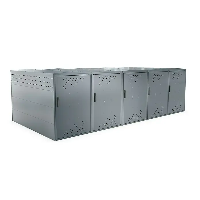 WSM Fahrradgarage BikeBox 1 Giebeldach 5er Set - Anthrazit