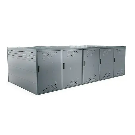 WSM  Fahrradgarage BikeBox 1 Giebeldach 5er Set
