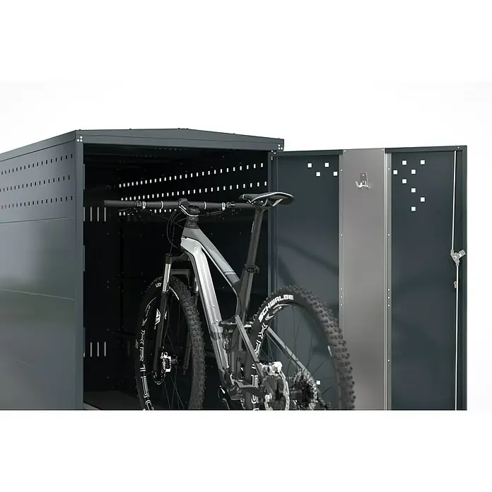 WSM Fahrradgarage BikeBox 1 Giebeldach 2er Set - Anthrazit