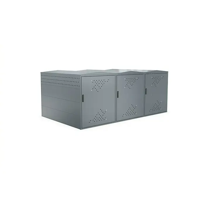 WSM Fahrradgarage BikeBox 1 XL Giebeldach 3er Set - Anthrazit