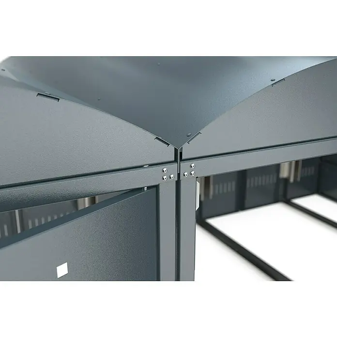 WSM Fahrradgarage BikeBox 1 Bogendach 4er Set - Anthrazit