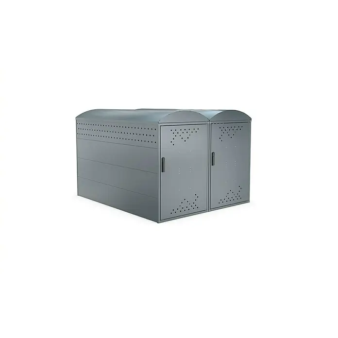 WSM Fahrradgarage BikeBox 1 Bogendach 2er Set - Anthrazit