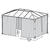 Palram – Canopia Fliegengitter-Vorhang für Martinique Pavillon (B x H: 400 x 220 cm) | BAUHAUS
