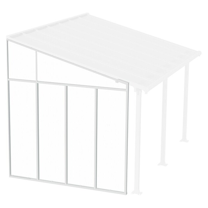 Palram – Canopia Seitenwand (Weiß, L x B x H: 257 x 6,7 x 305 cm) | BAUHAUS