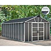Palram – Canopia Gartenhaus Yukon (Außenmaß inkl. Dachüberstand (B x T): 332 x 643 cm, Kunststoff, Grau, Mit Boden) | BAUHAUS