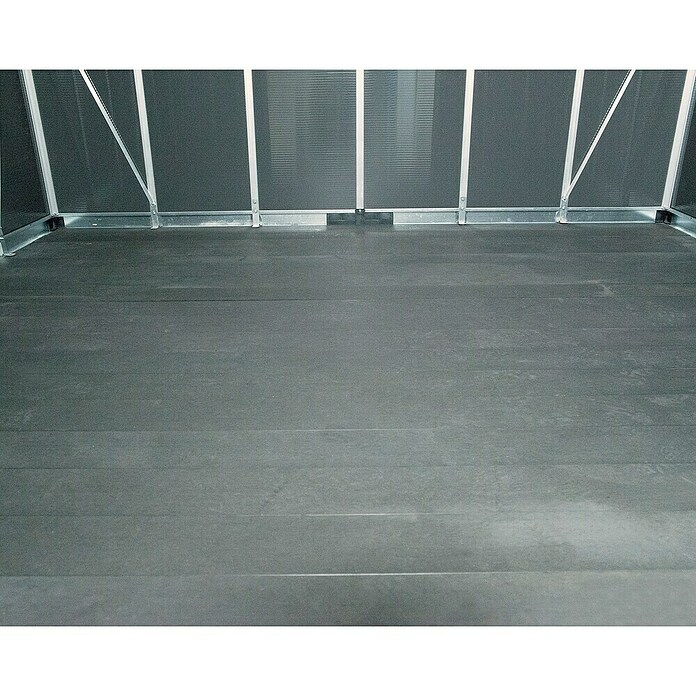 Palram – Canopia Gartenhaus Yukon (Außenmaß inkl. Dachüberstand (B x T): 332 x 643 cm, Kunststoff, Grau, Mit Boden) | BAUHAUS