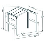 Palram – Canopia Grillpavillon Austin (B x T: 240 x 180 cm, Farbe Gestell: Anthrazit, Aluminium) | BAUHAUS
