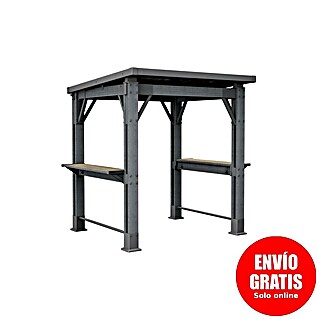 Keter Pérgola para barbacoa Grill Gazebo (An x Pr: 247 x 200 cm, Antracita, Plástico)