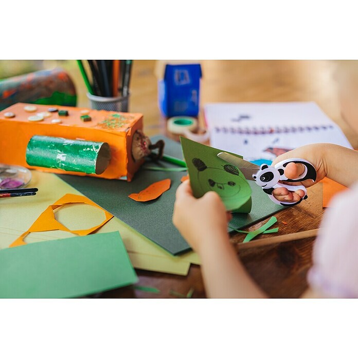 Fiskars Bastelschere Panda 4+ (Länge: 131 mm) | BAUHAUS