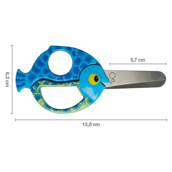 Fiskars Bastelschere Tierscheren Fisch 4+ (Länge: 138 mm) | BAUHAUS