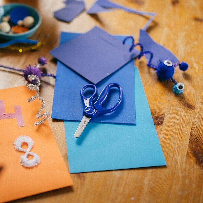 Fiskars Bastelschere (Länge: 131 mm, Blau) | BAUHAUS